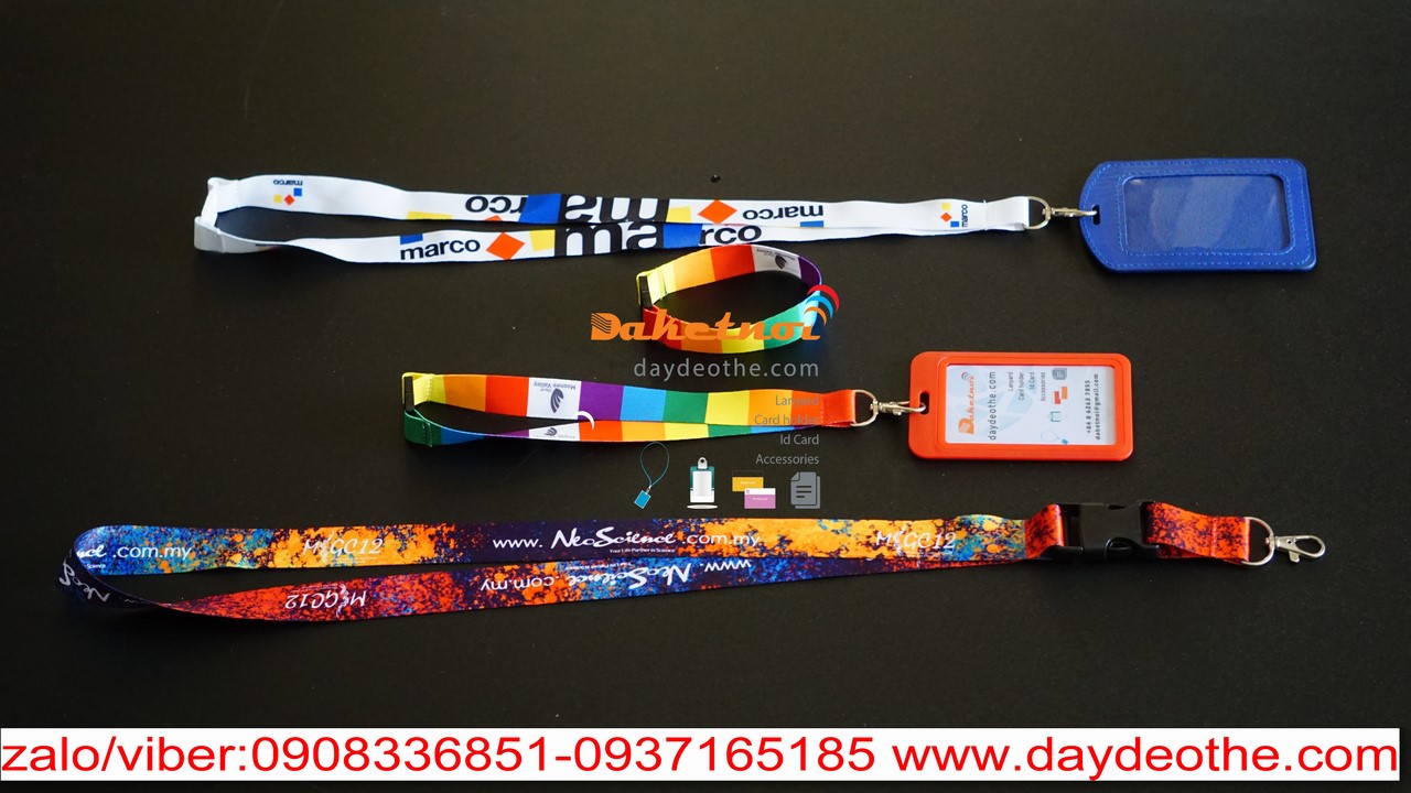 In dây đeo thẻ satin chất lượng cao –chất liệu dây satin cao cấp cùng với công nghệ